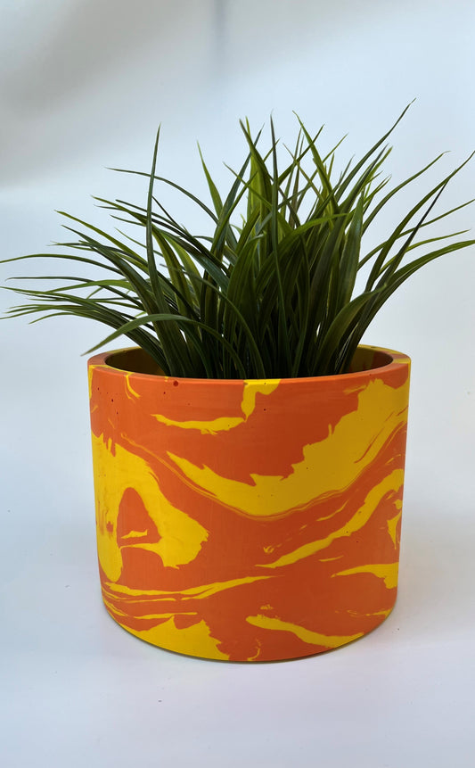 Orange and Yellow Planter