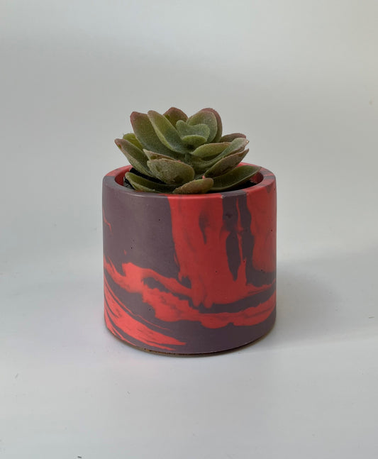 Purple and Pink Small Pot