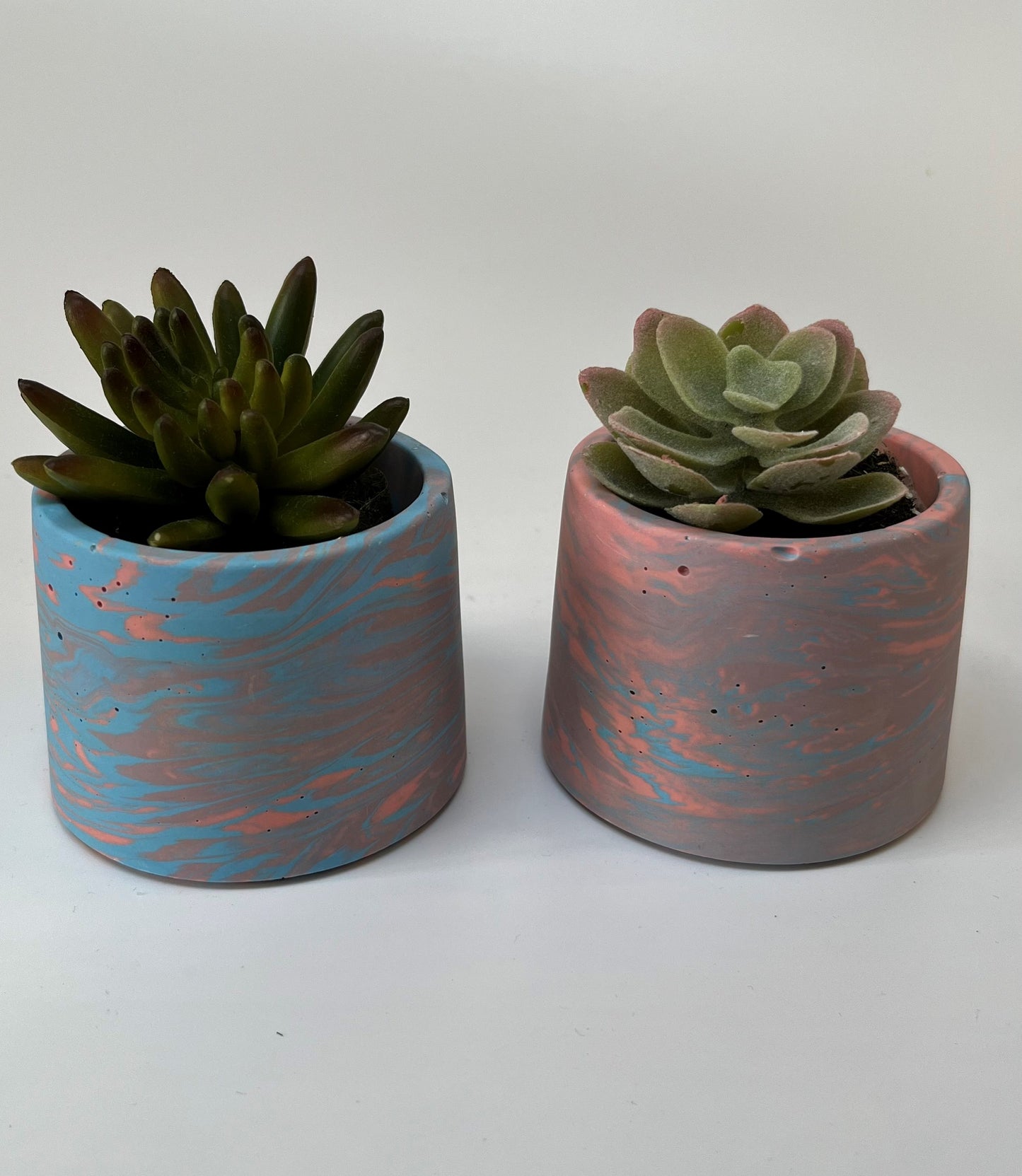 Purple, Pink and Blue Small Pot