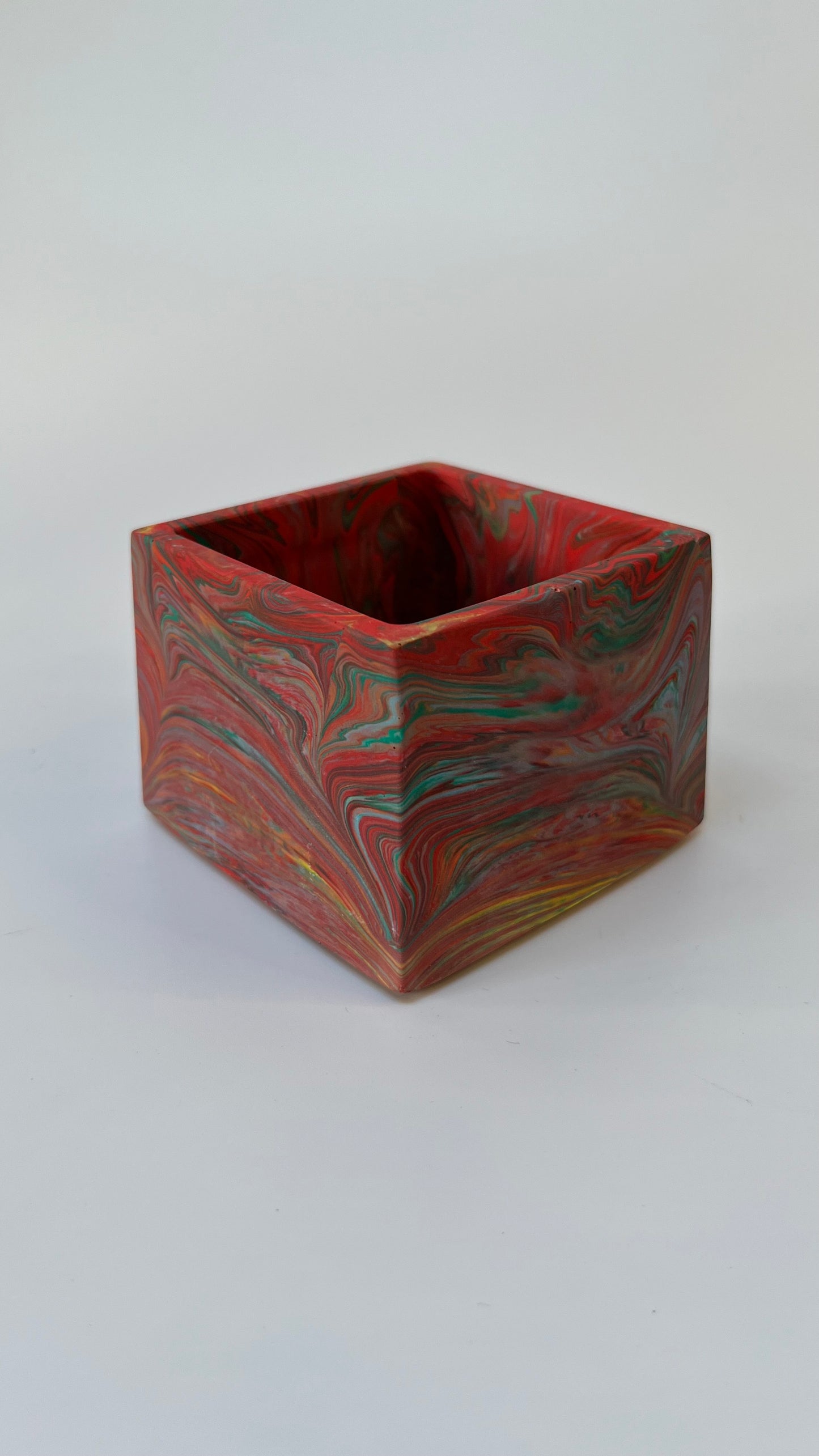 Rainbow Square Pot